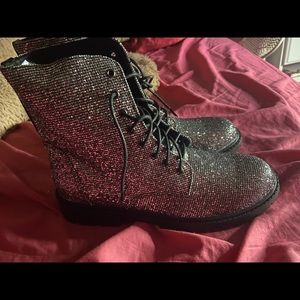 Doc M*rtin inspired sparkle boots.